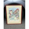 Image 1 : Very Nice Signed Print of Quebec City 22"x29" NO SHIPPING