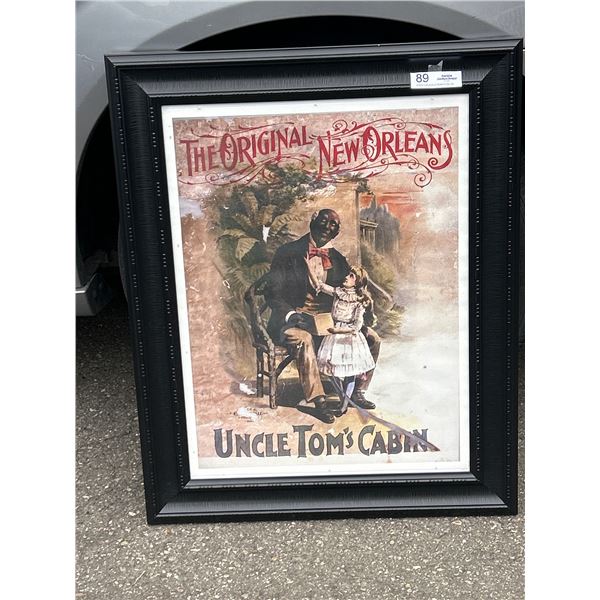 Professionally Framed 23"x30" 'The Original New Orleans Uncle Toms Cabin Print'