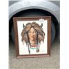Image 1 : Original Native Painting 'Medicine Man' Signed 22"x26"
