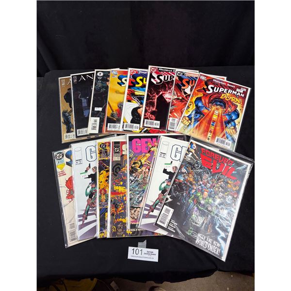 17 Collectible Comic Lot Most on Board in Bag