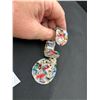 Image 3 : Very Nice Colourful Vintage Celluloid Bracelet and Pendant