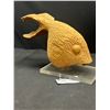 Image 3 : Hand Carved Big Wood Gold Fish