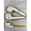 Image 5 : 2 Vintage Smoking Pipes one in Travel Case