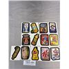 Image 2 : Vintage Collectible Lot Players Tobacoo Tin Knives Kick Tracy Gun Wacky Stickers