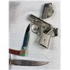 Image 4 : Vintage Collectible Lot Players Tobacoo Tin Knives Kick Tracy Gun Wacky Stickers