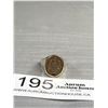 Image 1 : 30YR 10kt Gold and Sterling Silver with Ruby Stone Federal Employee Ring Size 10