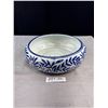 Image 1 : Vintage Porcelain Blue and White Bamboo Leaf Motif Bowl