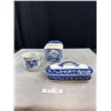 Image 1 : Antique Lot of Blue and White Porcelain Pieces