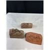 Image 3 : Lot of 5 West Coast Native Head Carvings From Squamish First Nation Signed