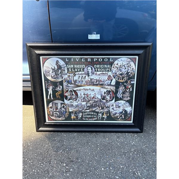 A Very Nice Framed Sam Hague's Slave Troupe Print