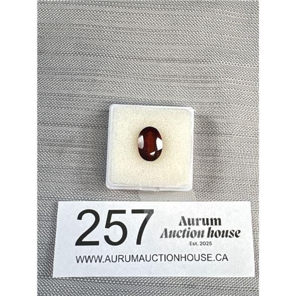Natural Garnet 4.615 ct. 11.28 x 8.07 x 5.54mm Oval Cut - VS- Brazil - Untreated