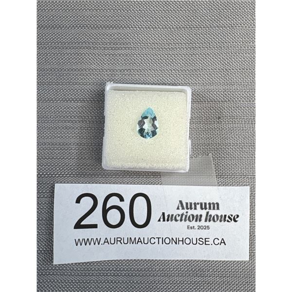 Sky Blue Topaz 1.88 ct 9.83 x 6.31 x 3.99mm Pear Cut - Loupe Clean - Brazil