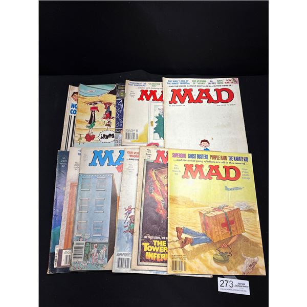 Lot of 11 Vintage MAD Magazines 1970's and 89's