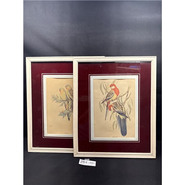 A Pair of Nicely Framed and Signed Bird Prints