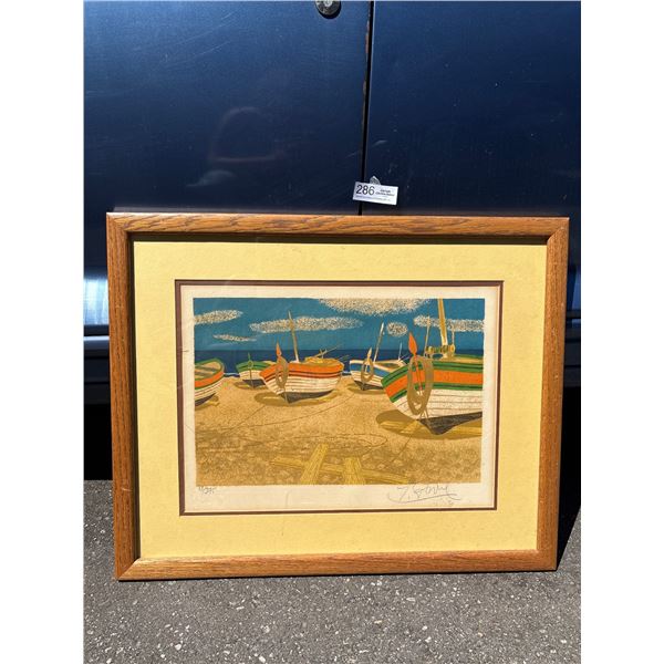 A Nicely Framed and Numbered Print No Shipping
