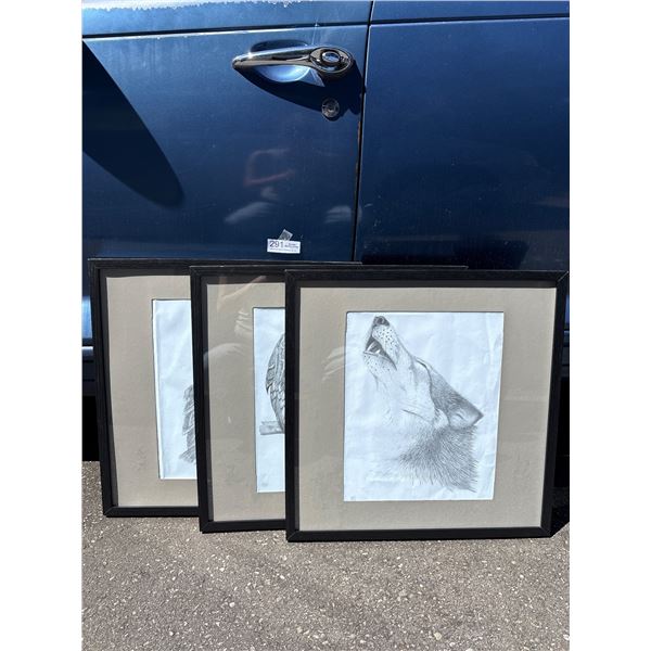 Lot of 3 Nicely framed and Numbered Prints by Ernie Reimers
