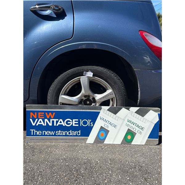 40" Wide Vantage Menthols Cardboard Store Advertisment No Shipping