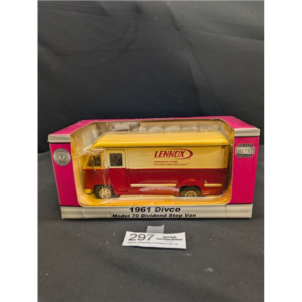 1:34 Scale Die Cast 1961 Divco Step Van Lennox in Original PKG Has Yellowing