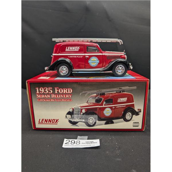 1:24 Scale Diecast  1935 Ford Sedan Delivery Truck Lennox in Original Box