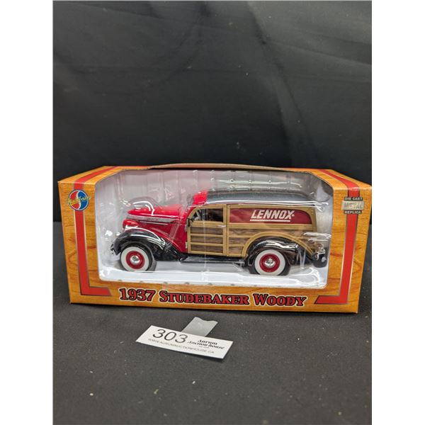1:24 Scale Diecast 1937 Studebaker Woody Lennox In Original Box