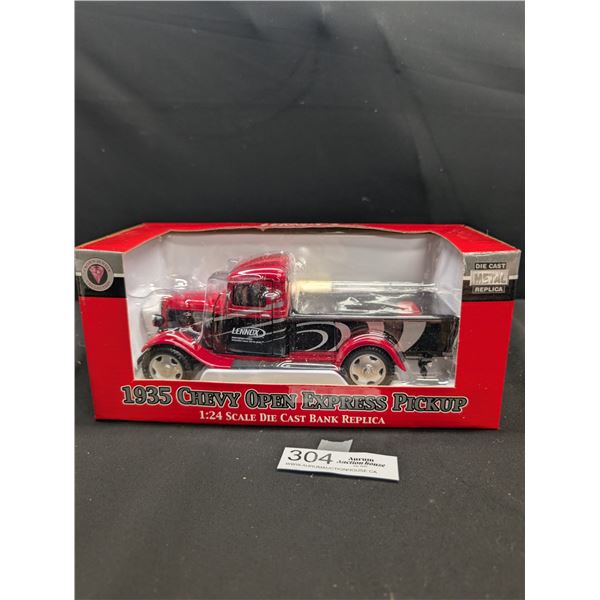 1:24 Scale Diecast 1935 Chevy Open Express Pickup Lennox in Original Box