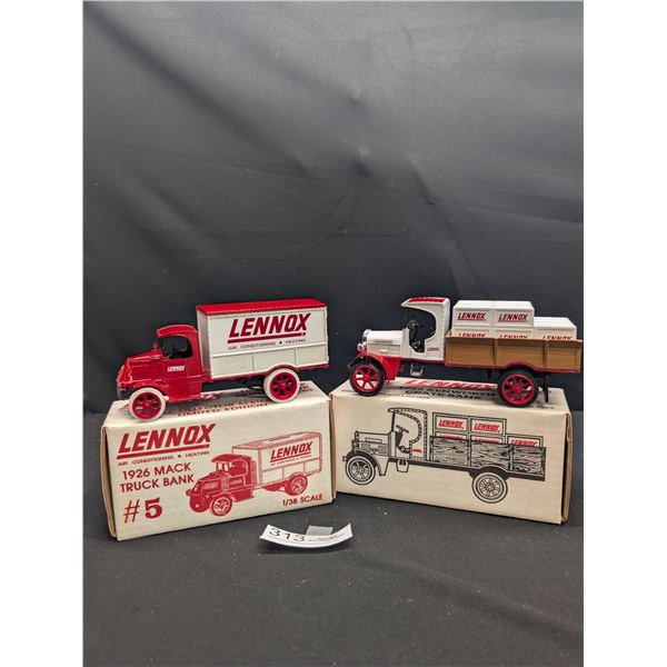 2-1:25 Scale Diecast Trucks in Original Boxes 1926 Mack Truck & 1925 Kenworth