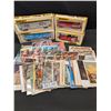 Image 1 : Lot of 4 HO Scale Train Cars and Postcards From Around the World