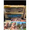 Image 2 : Lot of 4 HO Scale Train Cars and Postcards From Around the World