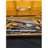 Image 2 : Custom Wooden Tool Box Full of Good Tools No Shipping