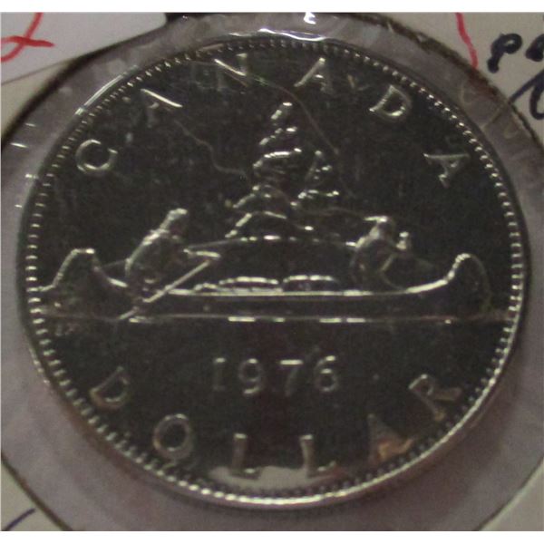 1976 PROOF CAMEO CANADA VOYAGER DOLLAR