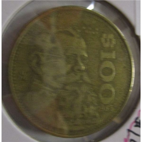 1985 MEXICO $100 COIN