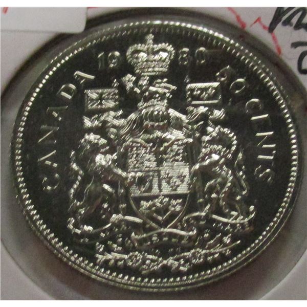 1980 PROOF CAMEO CANADA HALF DOLLAR