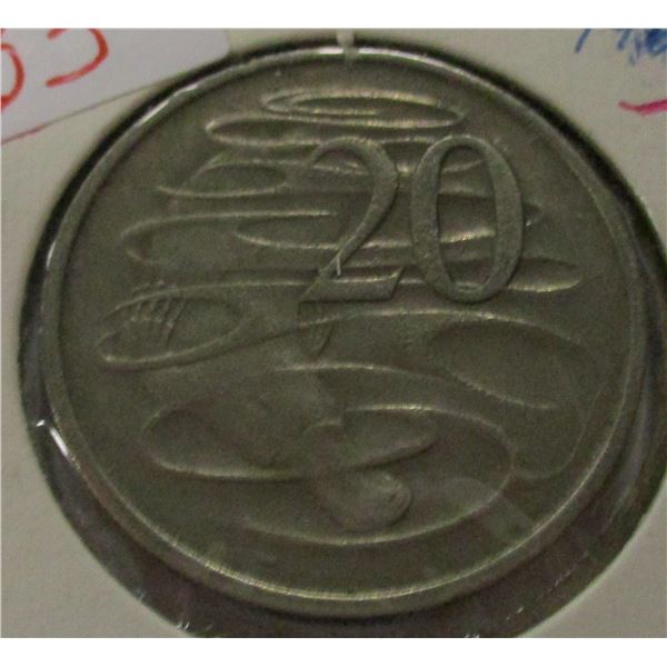1967 AUSTRALIA 20 CENT COIN