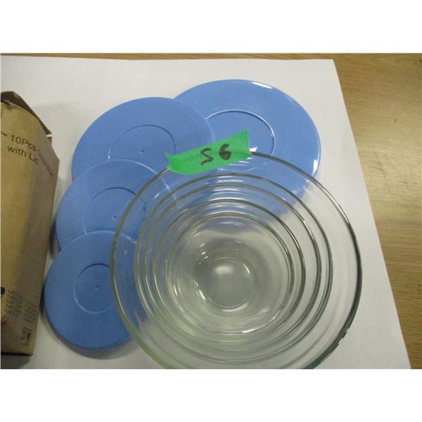 10 PIECE BOWL SET C/W LIDS