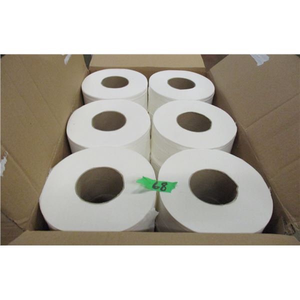ESTATE:  CASE OF LARGE ROLLS OF TOILET PAPER (6 ROLLS)