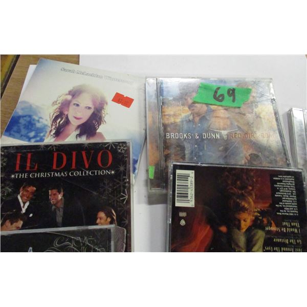 ESTATE:  FLAT OF VHS MOVIES, DVD'S & CD'S
