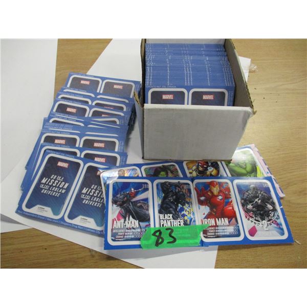 ESTATE:  BOX C/W MARVEL TRADING CARDS