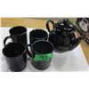 Image 1 : TEAPOT & 4 TEACUPS