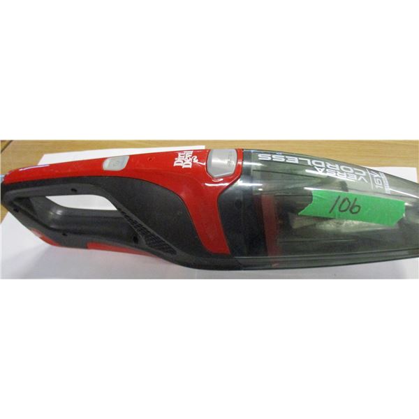 DIRT DEVIL CORDLESS VACUUM & CHARGER (WORKING)