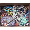 Image 1 : BOX OF BROKEN JEWELRY FOR CRAFTS AND REPAIR