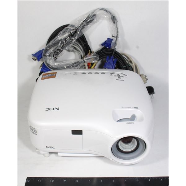 NEC PROJECTOR WITH ALL CABLES AND CORDS INCLUDED