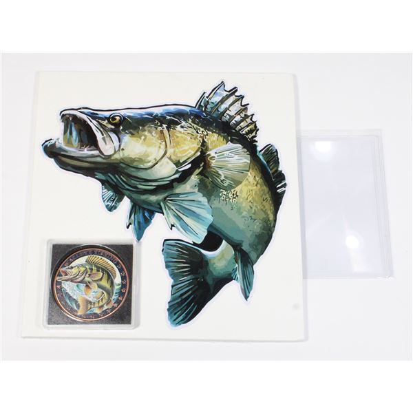 1 OZ WALLEYE FISHING COPPER ROUND
