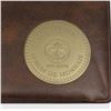 Image 2 : BROWN COIN BOOK OF30 50 CENT COINS NONE SILVER