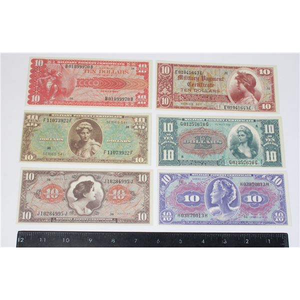 LOT OF 5 NOVELTY BILLS