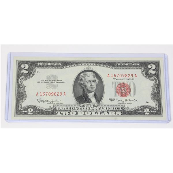 UNCIRCULATED 1963 AMERICAN SERIES A $2 BILL