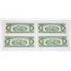 Image 2 : 4 SEQENTIAL UNCIRCULATED 1963 SERIES A AMERICAN $2 BILLS
