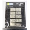 Image 1 : LOT OF 10 MORT REED NUMISTAMP PLAQUES 1797-1965