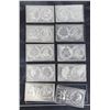 Image 2 : LOT OF 10 MORT REED NUMISTAMP PLAQUES 1797-1965