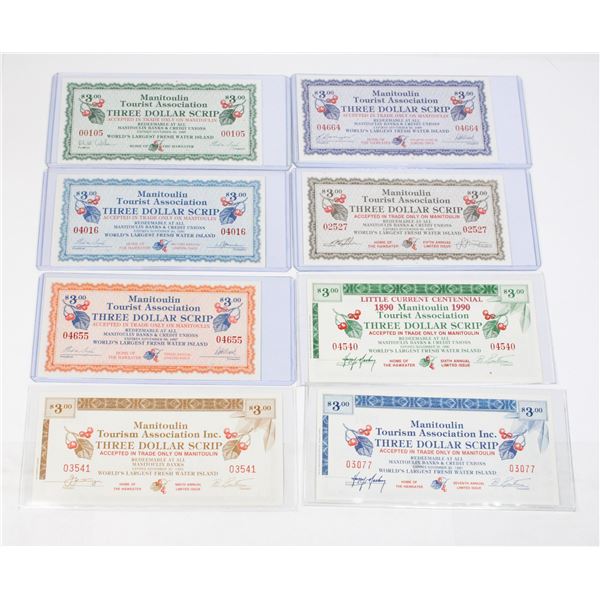 LOT OF EVERY EDITION OF MANITOULIN CURRENCY EXCEPT
