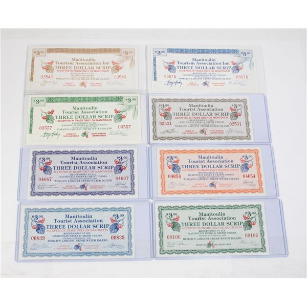 LOT OF EVERY EDITION OF MANITOULIN CURRENCY EXCEPT